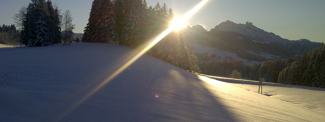 Sonnenaufgang, Biohof Haus Wieser, Abtenau, Salzburg Land