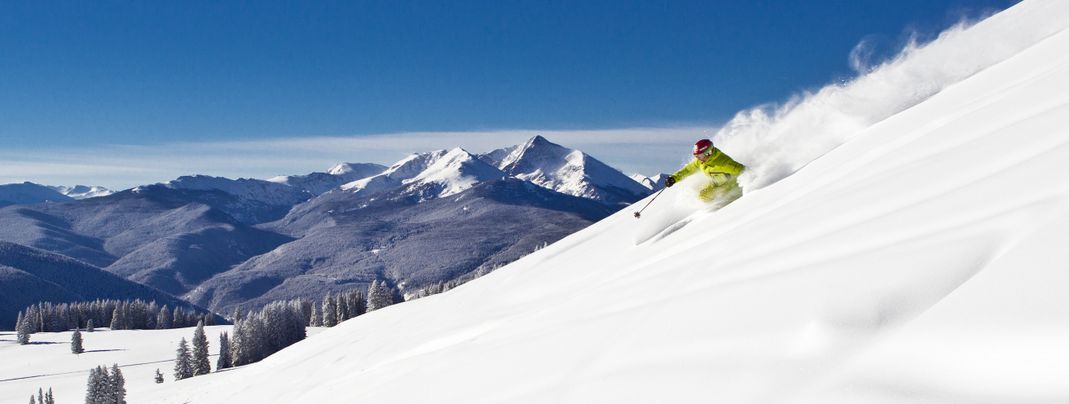 Vail ist berühmt für die zahlreichen Tiefschneehänge