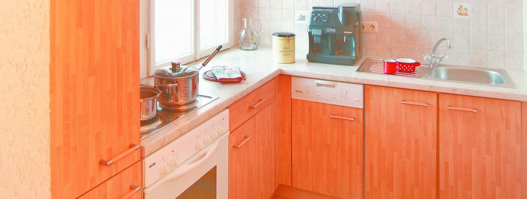 Küche bzw. Küchenzeile in den Hütten