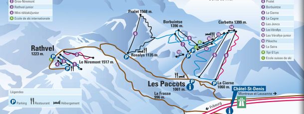 Detaillierte Infos zum Skiurlaub im Skigebiet Les Paccots