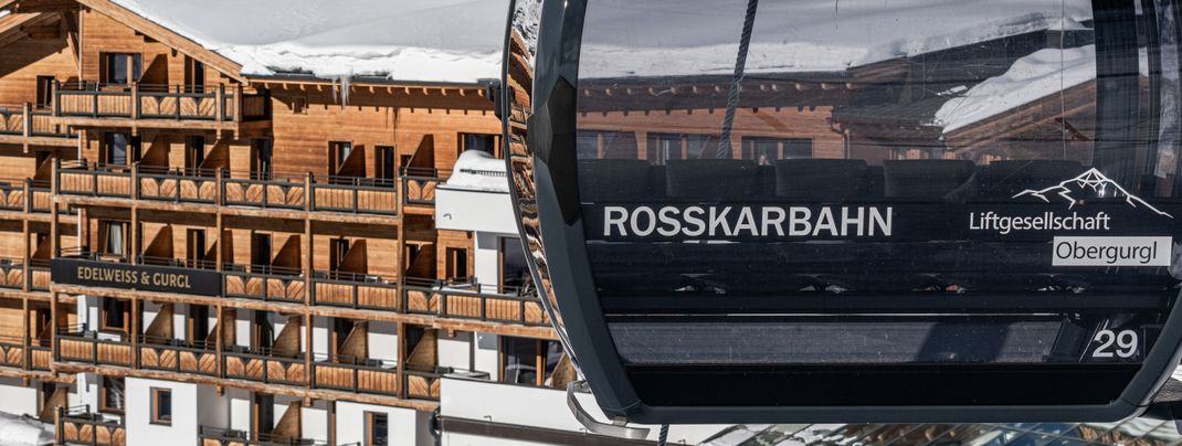 Lage direkt an der Gondel