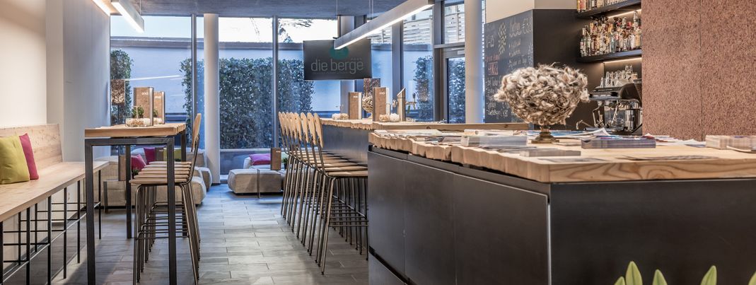 Rezeption die berge lifestyle hotel Sölden