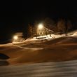 Langlaufloipe Oberberg am Abend