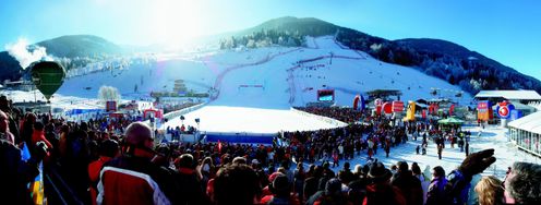 Blick vom Zielgelände in Bad Kleinkirchheim.