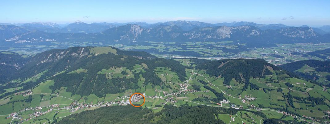 Vogelperspektive Wildschönau im Sommer