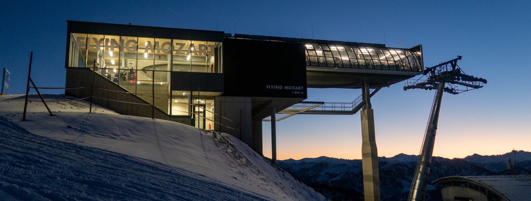 Die neue Bergstation der Flying Mozart wurde bereits im Sommer 2020 gebaut.