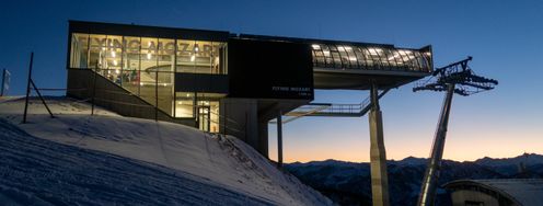 Die neue Bergstation der Flying Mozart wurde bereits im Sommer 2020 gebaut.