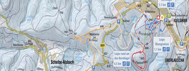 Information on Cross-Country Skiing at Neuhaus am Rennweg