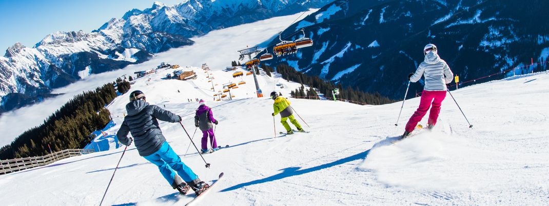 Saalbach Hinterglemm Leogang Fieberbrunn überzeugt mit modernsten Liftanlagen und einem vielfältigen Pistenangebot.