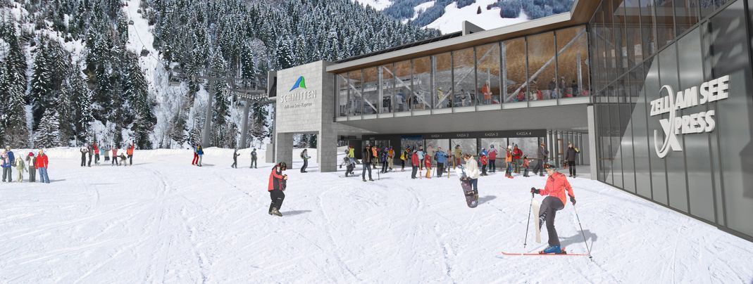 So wird die neue Talstation in Viehhofen aussehen.