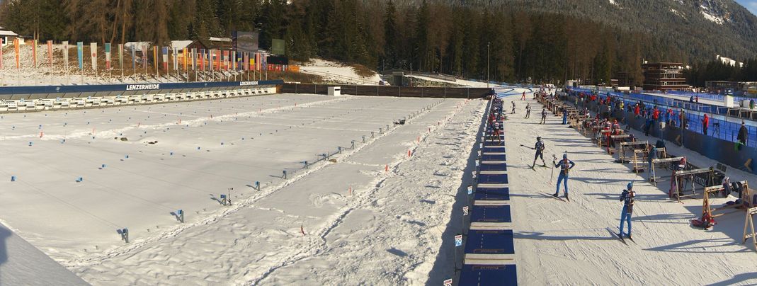 Acht EM-Rennen stehen im Biathlonstadion in Lenzerheide auf dem Programm.