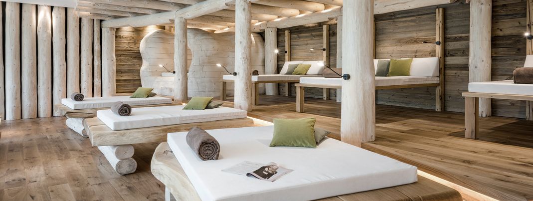 In den verschiedenen Ruheräumen ist immer eine Liege frei.