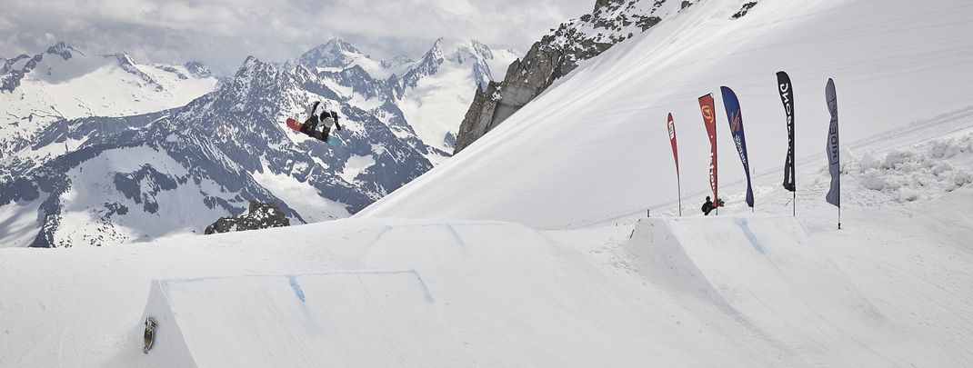 Enjoy the big jumps at Hintertux Glacier.