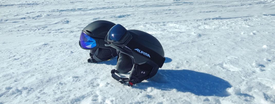Im Test: Visierhelm Alto Q-lite, Skihelm Gems und Skibrille Double Jack MAG Q von ALPINA.