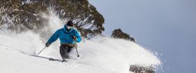 Steil geht es auf den Pisten in Thredbo talwärts