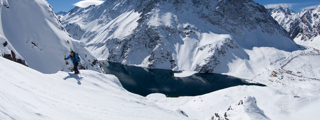 Portillo bietet eine beeindruckende Kulisse zum Skifahren