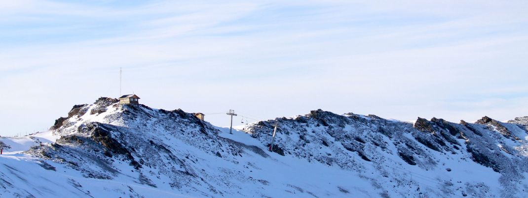 Die Pisten von Cerro Castor führen bis auf 1.057 Meter