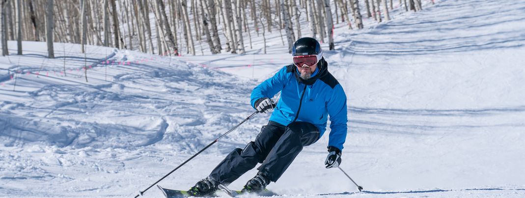 Jochen Schweizer beim Skifahren am Park City Mountain