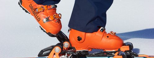 The rounded GripWalk sole makes walking in ski boots considerably easier.