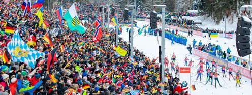 Mehrere Zehntausend Biathlonfans pilgern für den Weltcup nach Ruhpolding.