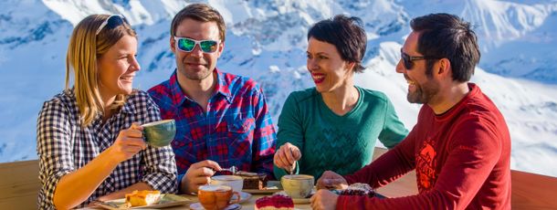 Kurze Pause am Nebelhorn.