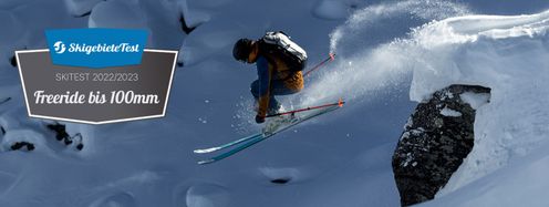 Die Ergebnisse des WorldSkitest 2022/2023 in der Kategorie Freeride bis 100mm.
