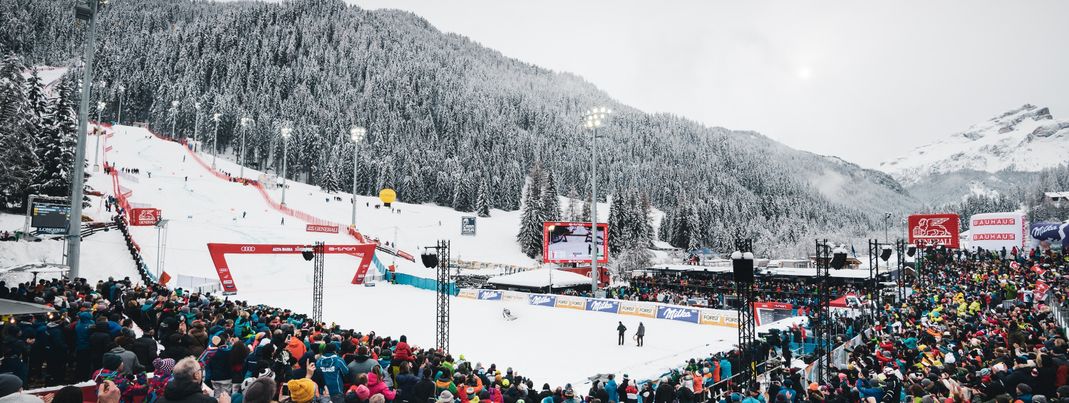 Zwei Riesenslalomrennen werden eine Woche vor Weihnachten in Alta Badia ausgetragen.