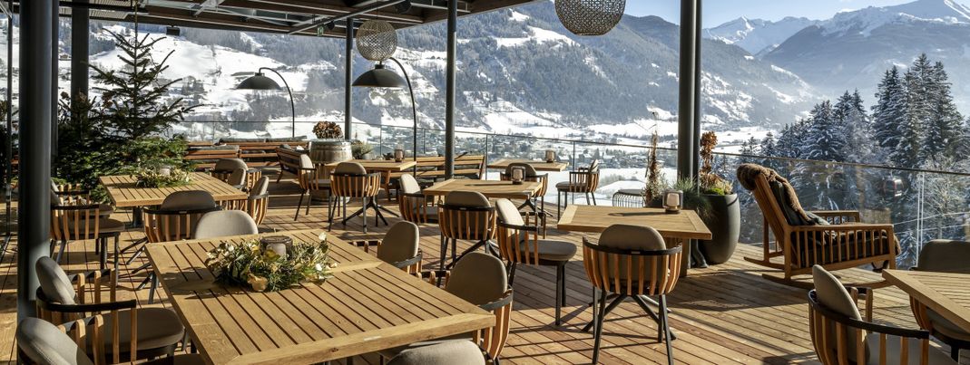 Beliebter Treffpunkt im Sommer und Winter ist der Balkon.