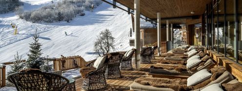 Das Gasteinertal hat wieder ein 5-Sterne-Hotel: DAS.GOLDBERG in Bad Hofgastein. Es liegt als einziges Hotel direkt an der Piste.