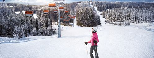 Klínovec bietet einen gemeinsamen Skipass mit dem deutschen Fichtelberg