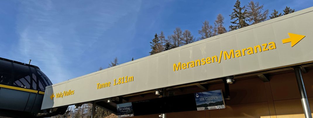 Mit den Verbindungsbahnen kannst du bequem zwischen Gitschberg und Jochtal pendeln.
