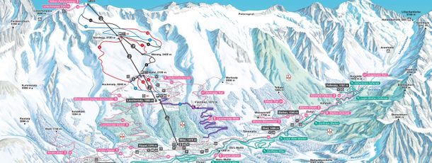 Panoramakarte Winter