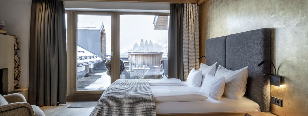 Die Zimmer sind alle mit Terrasse oder Balkon ausgestattet.