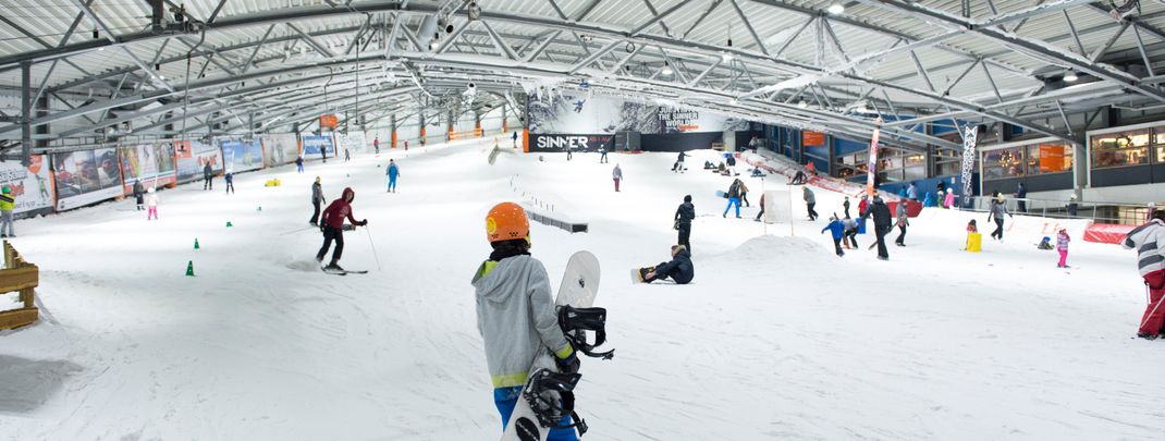 Endless snow in Den Haag, the Netherlands