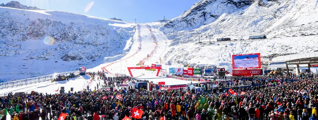 Das Gletscherspektakel: Über 30.000 Fans werden über die zwei Renntage in Sölden erwartet.