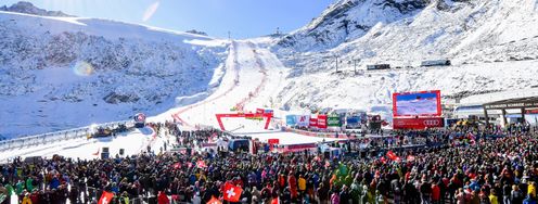Das Gletscherspektakel: Über 30.000 Fans werden über die zwei Renntage in Sölden erwartet.