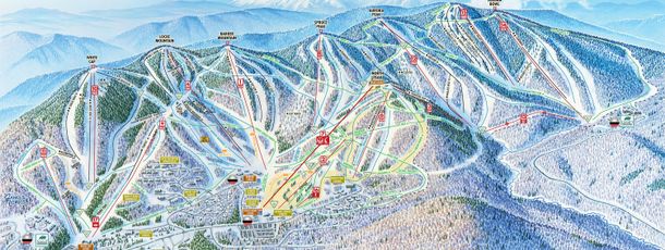 Pistenplan Sunday River