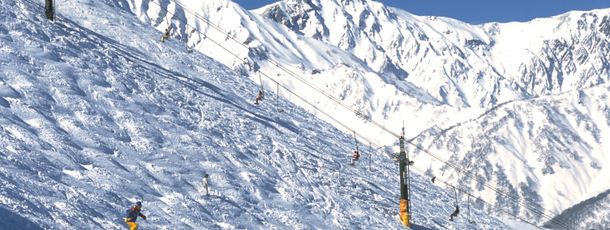 Im Skigebiet Happo One - Hakuba stehen insgesamt 52 Pistenkilometer aller Schwierigkeitsgrade zur Verfügung.