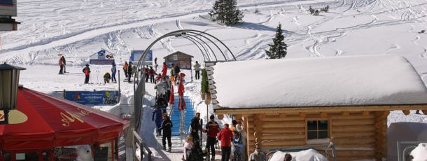 100 m bis zur Skipiste