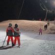 Nachtsskilauf an der Bleaml-Alm. Fichtelberg/Neubau