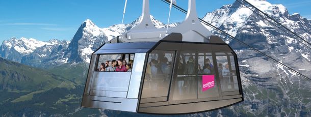 The world's steepest gondola lift, with an incline of 159.4%.