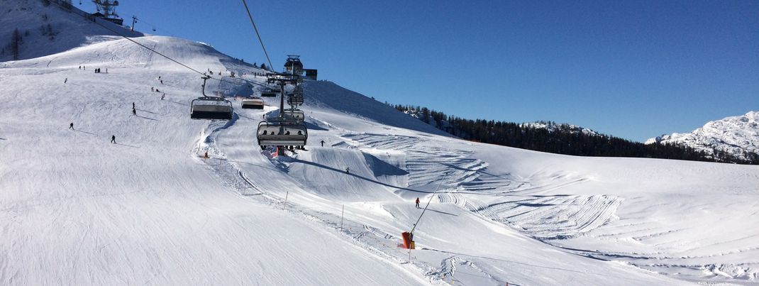 Die breiten Pisten sind vor allem für Familien gut geeignet