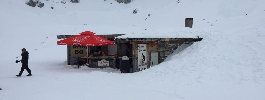 Das Dohlennest ist eine kleine, feine Bar an der blauen Piste Nr. 1