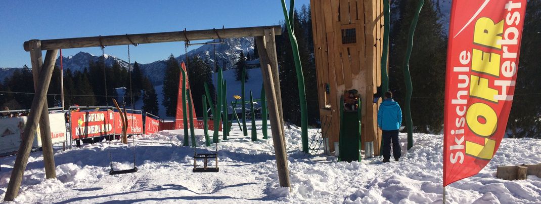 Auch ein kleiner Kinderspielplatz befindet sich im Areal bei den Kinderländern