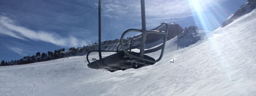 Not what you call family-friendly: Unfortunately, Chair 23 doesn’t have a safety bar.