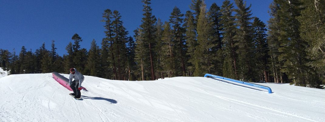 The setup of South Park includes rails and tubes.