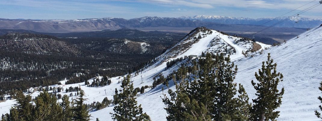 Ausblick auf die Berge der Eastern Sierra.