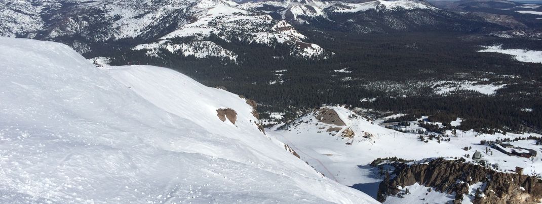 Blick auf die Double Diamond Abfahrt Climax.