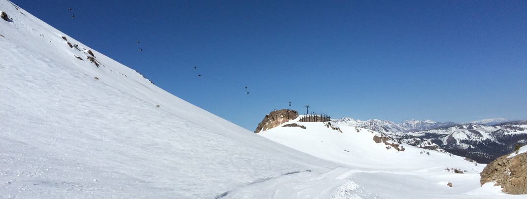 Natural snow as far as the eye can see