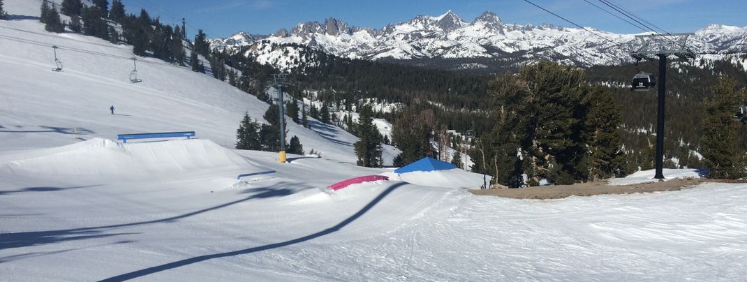Some features of the Main Park terrain park.